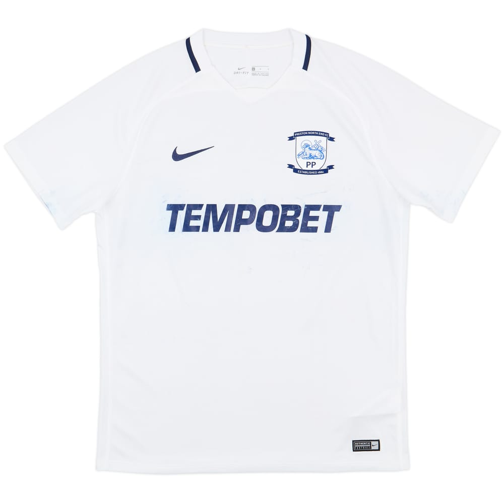2017-18 Preston North End Home Shirt - 4/10 - (L)