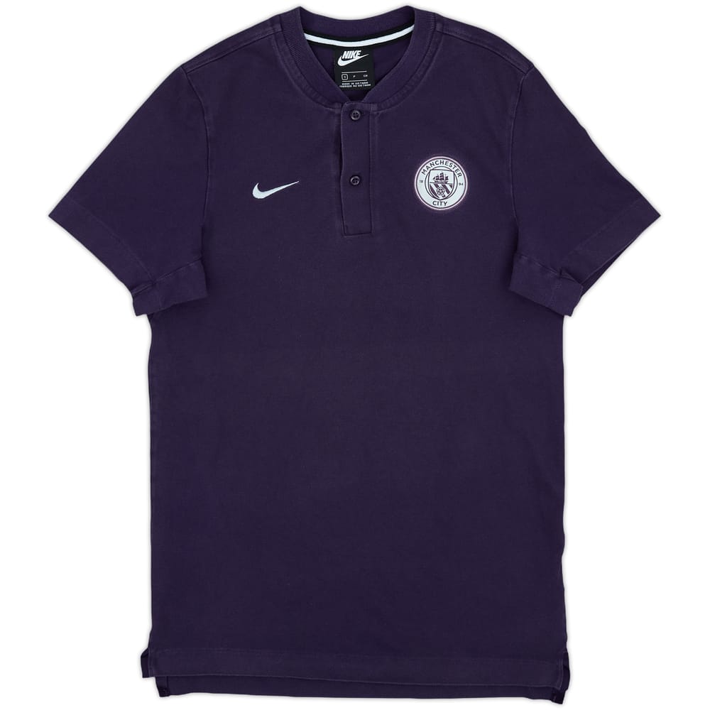 2018-19 Manchester City Player Issue Pre-Match Polo - 8/10 - (S)