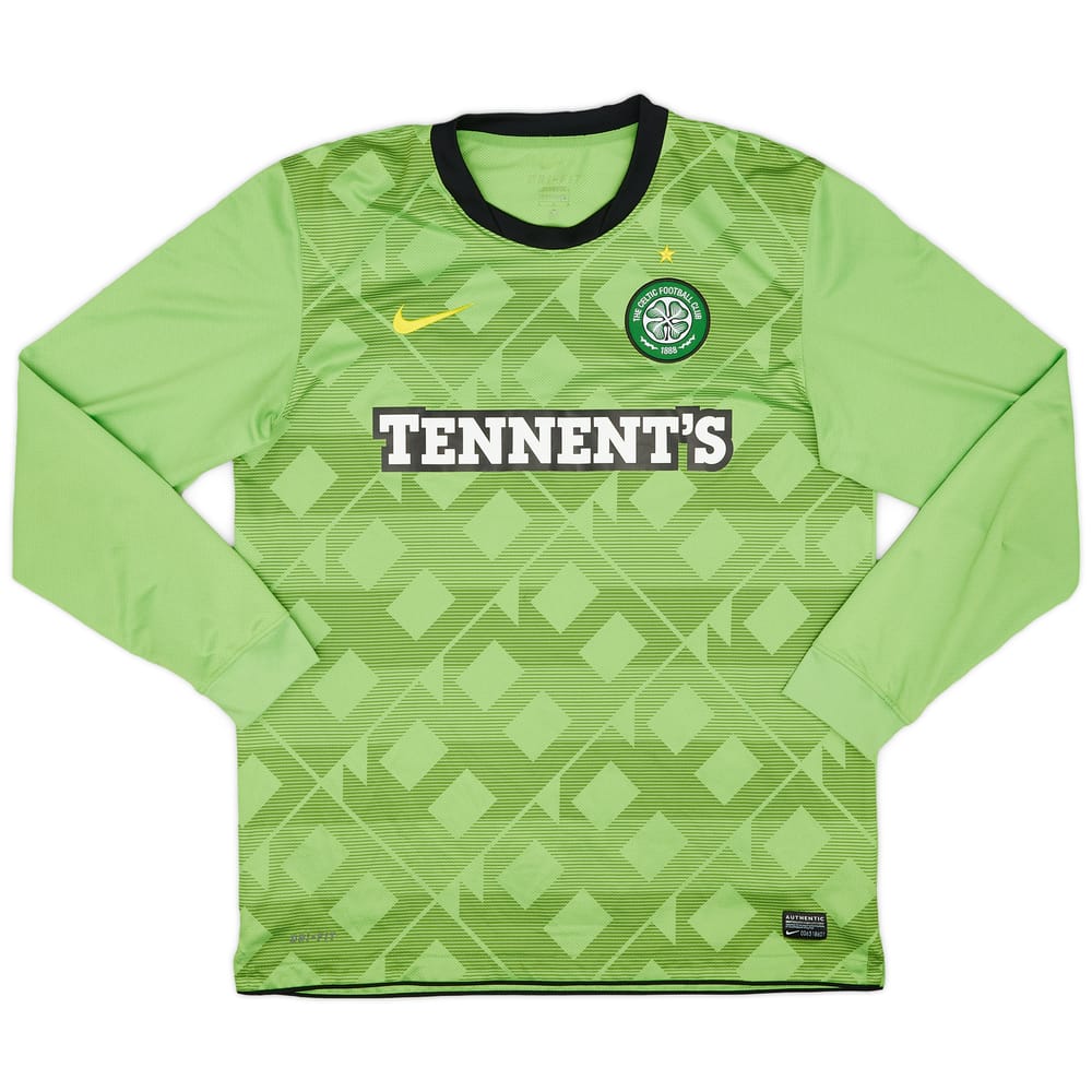 2010-11 Celtic Away L/S Shirt - 9/10 - (L)