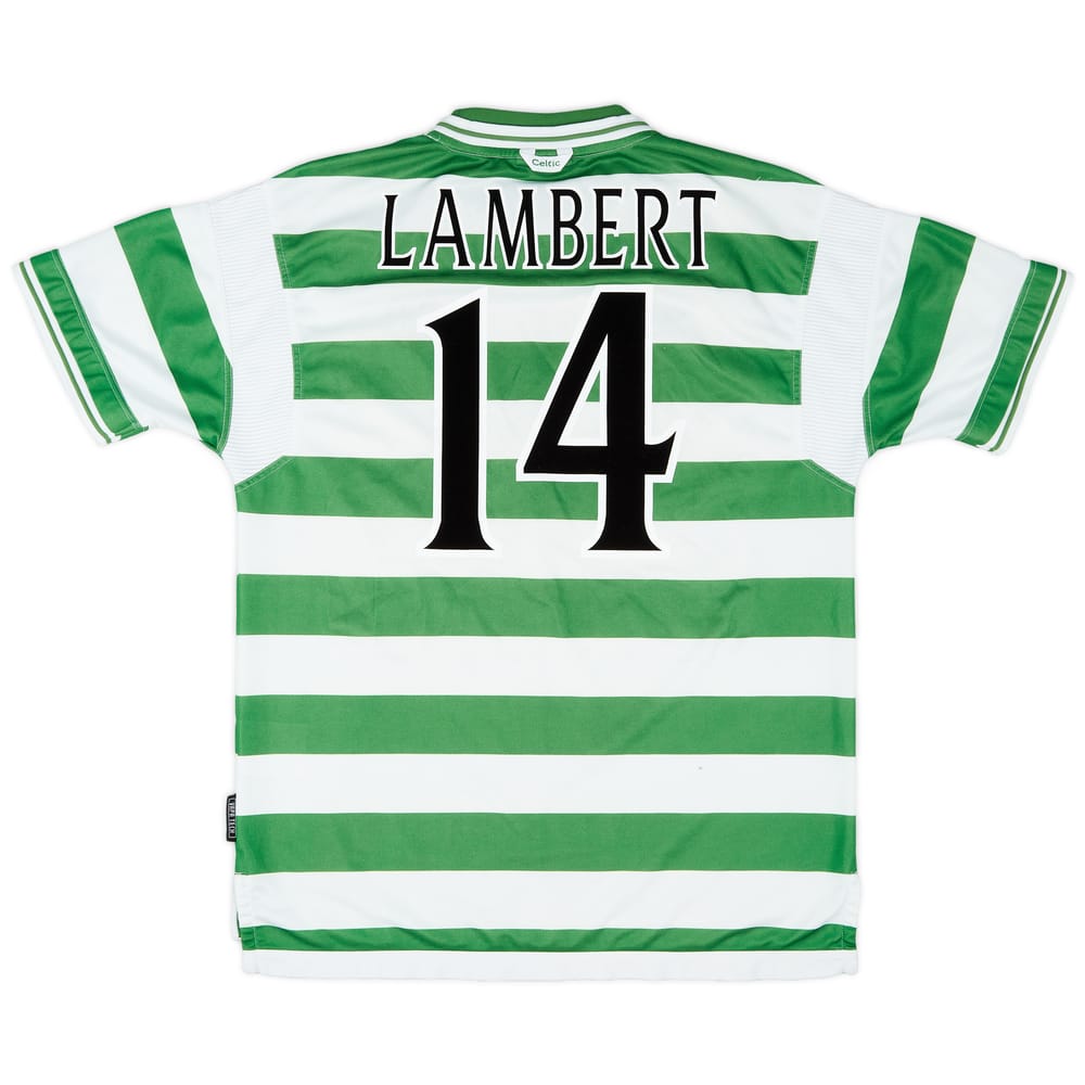 1999-01 Celtic Home Shirt Lambert #14 - 7/10 - (XL)