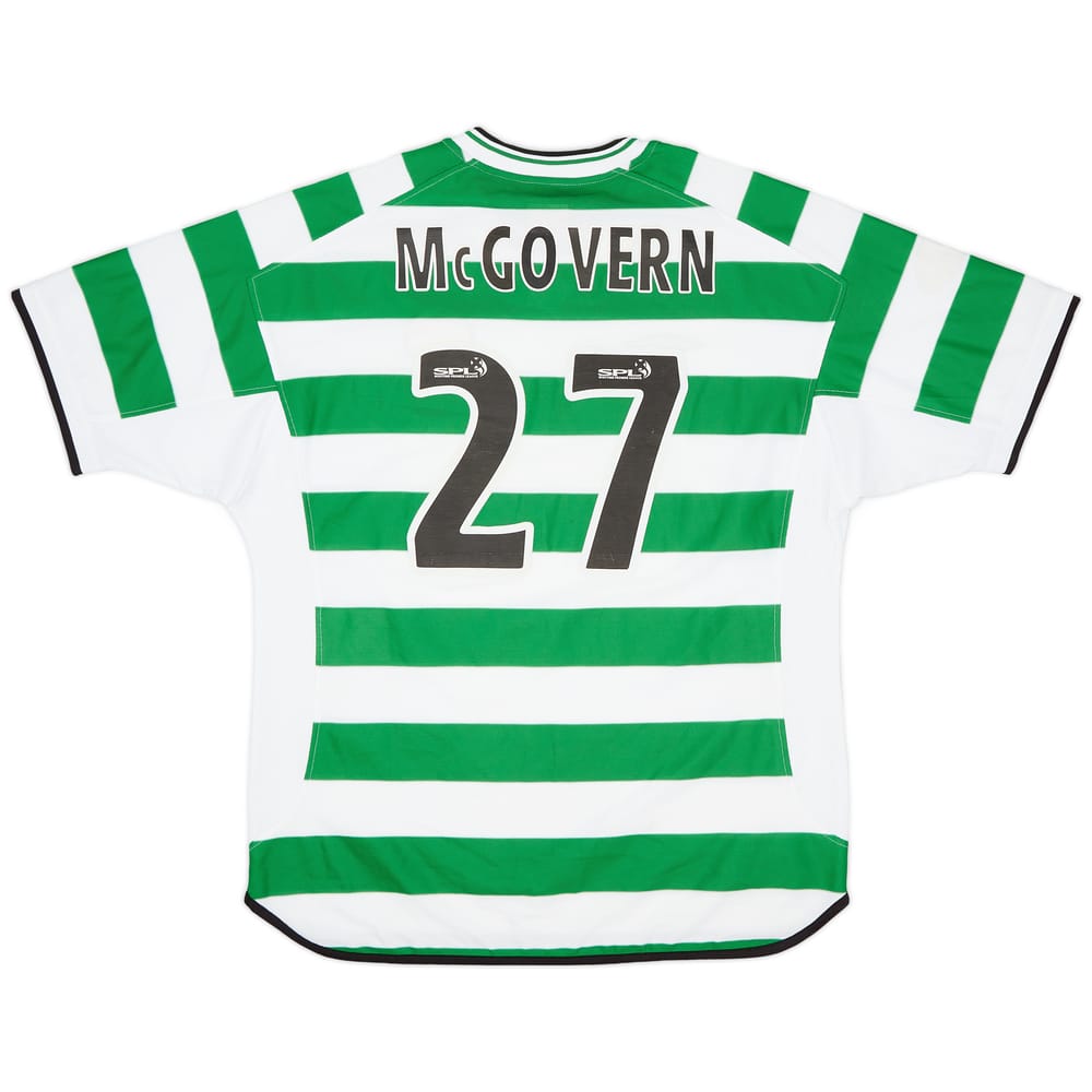 2001-03 Celtic Home Shirt McGovern #27 - 7/10 - (XL)