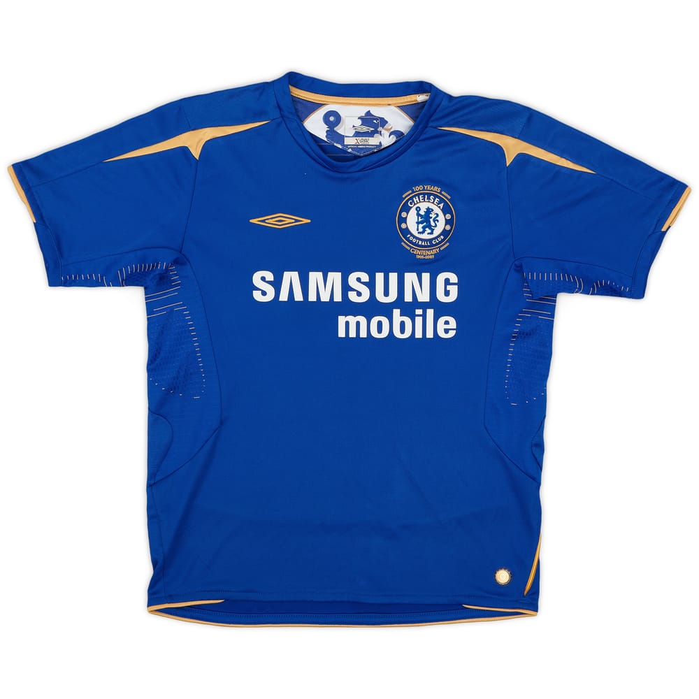 2005-06 Chelsea Centenary Home Shirt - 8/10 - (M.Boys)
