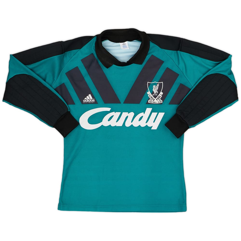 1991-92 Liverpool GK Shirt - 8/10 - (S)