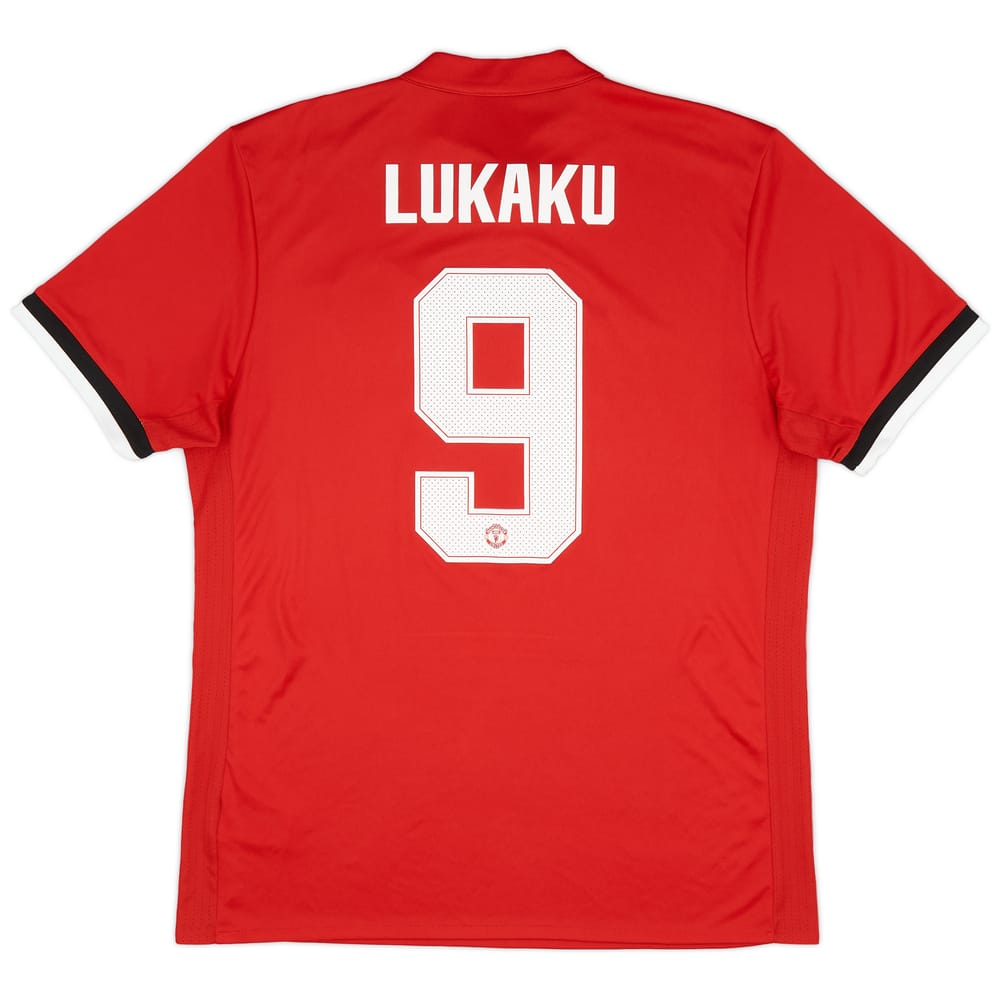 2017-18 Manchester United Home Shirt Lukaku #9 - 8/10 - (L)