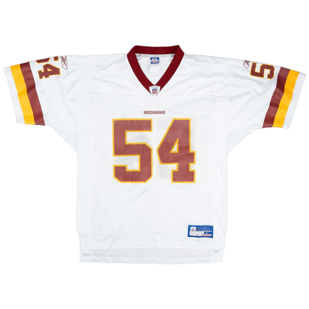2002-03 Washington Redskins Trotter #54 Reebok On Field Away Jersey (Very Good) L