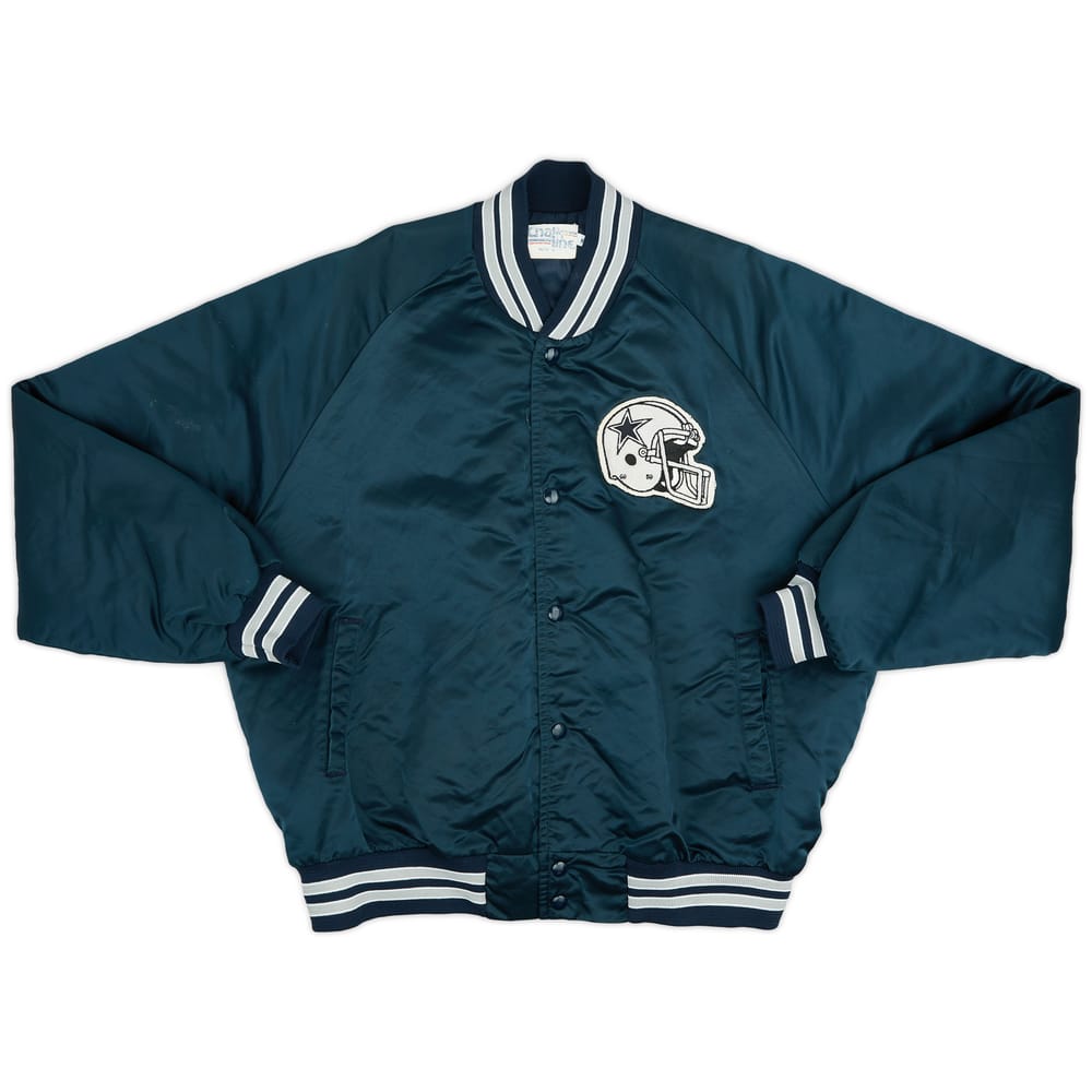 1990s Dallas Cowboys Chalk Line Satin Varsity Jacket (Very Good) XL