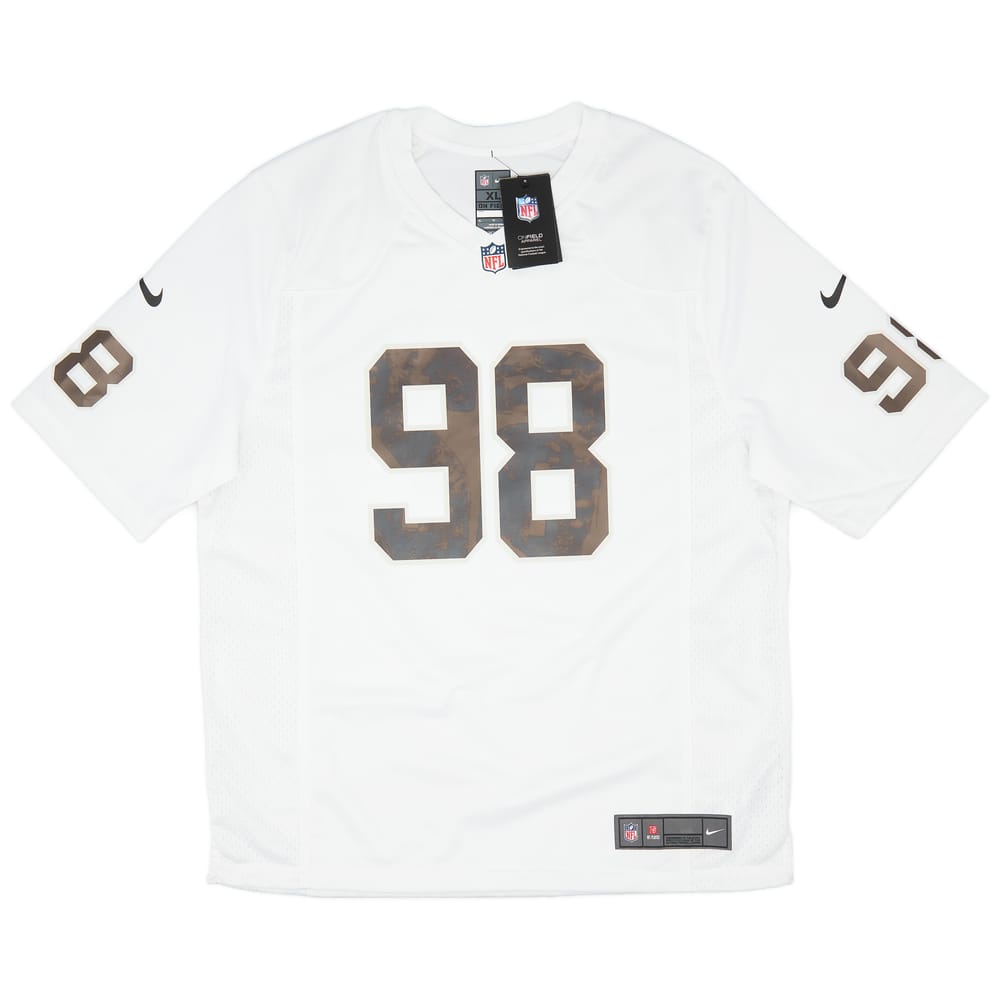 2020-23 Las Vegas Raiders Crosby #98 Nike Game Away Jersey (XL)