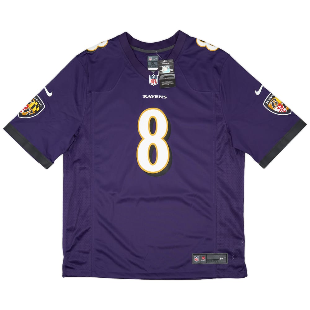 2018-23 Baltimore Ravens Jackson #8 Nike Game Home Jersey (XL)