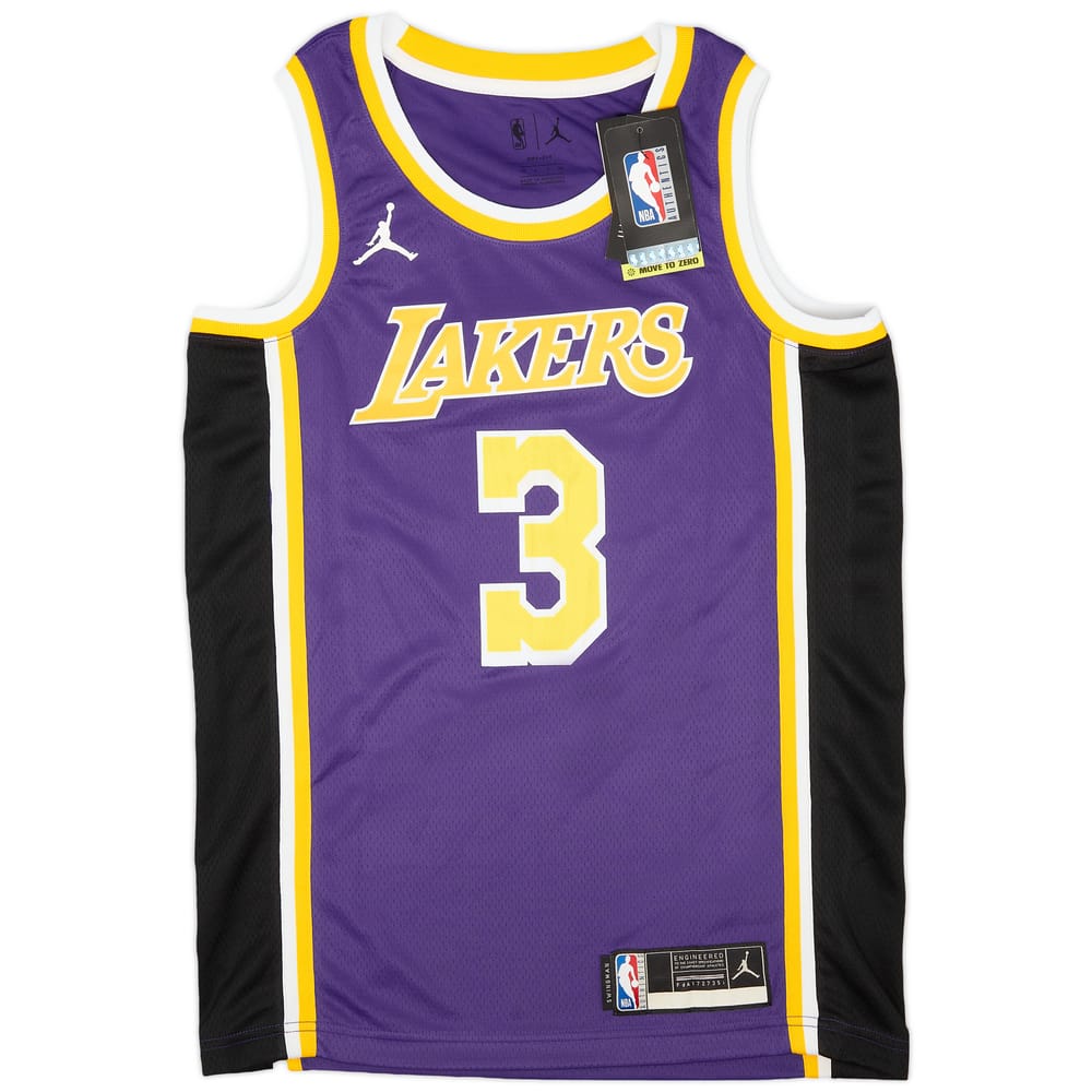 2020-22 LA Lakers Davis #3 Jordan Swingman Alternate Jersey (S)