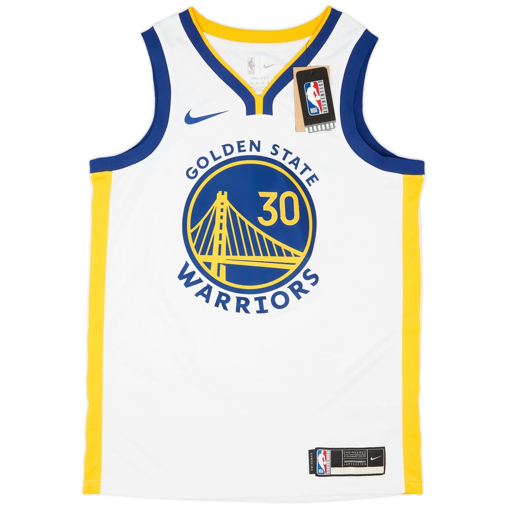 2017-24 Golden State Warriors Curry #30 Nike Swingman Home Jersey (M)