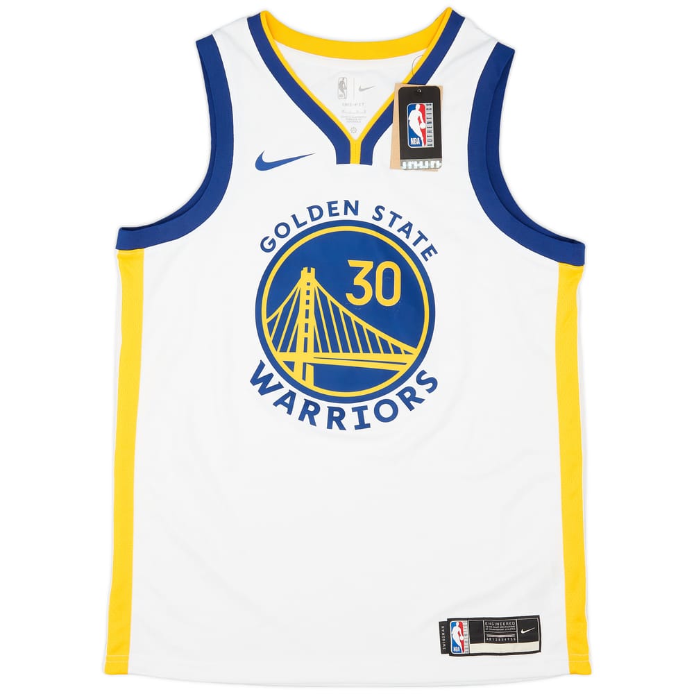 2017-24 Golden State Warriors Curry #30 Nike Swingman Home Jersey (L)