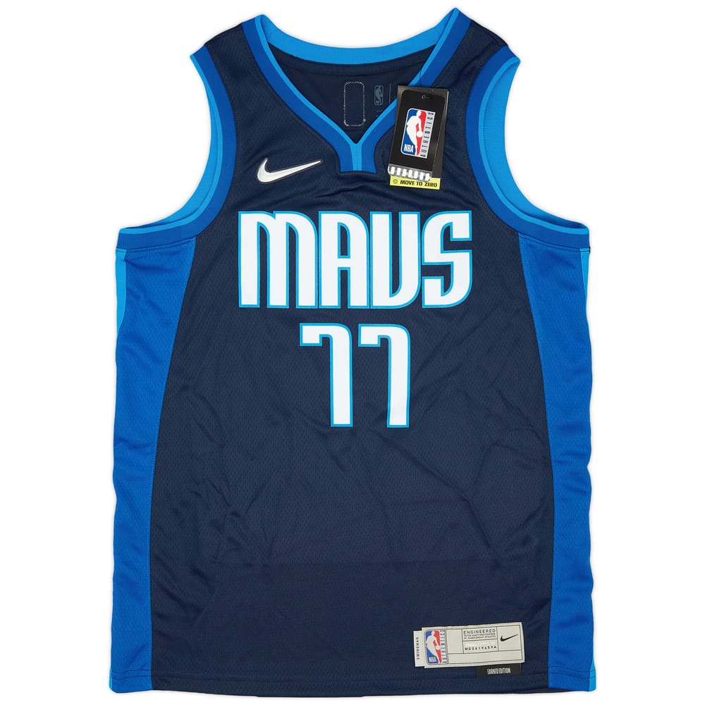 2020-21 Dallas Mavericks Doncic #77 Nike Swingman Alternate Jersey (M)