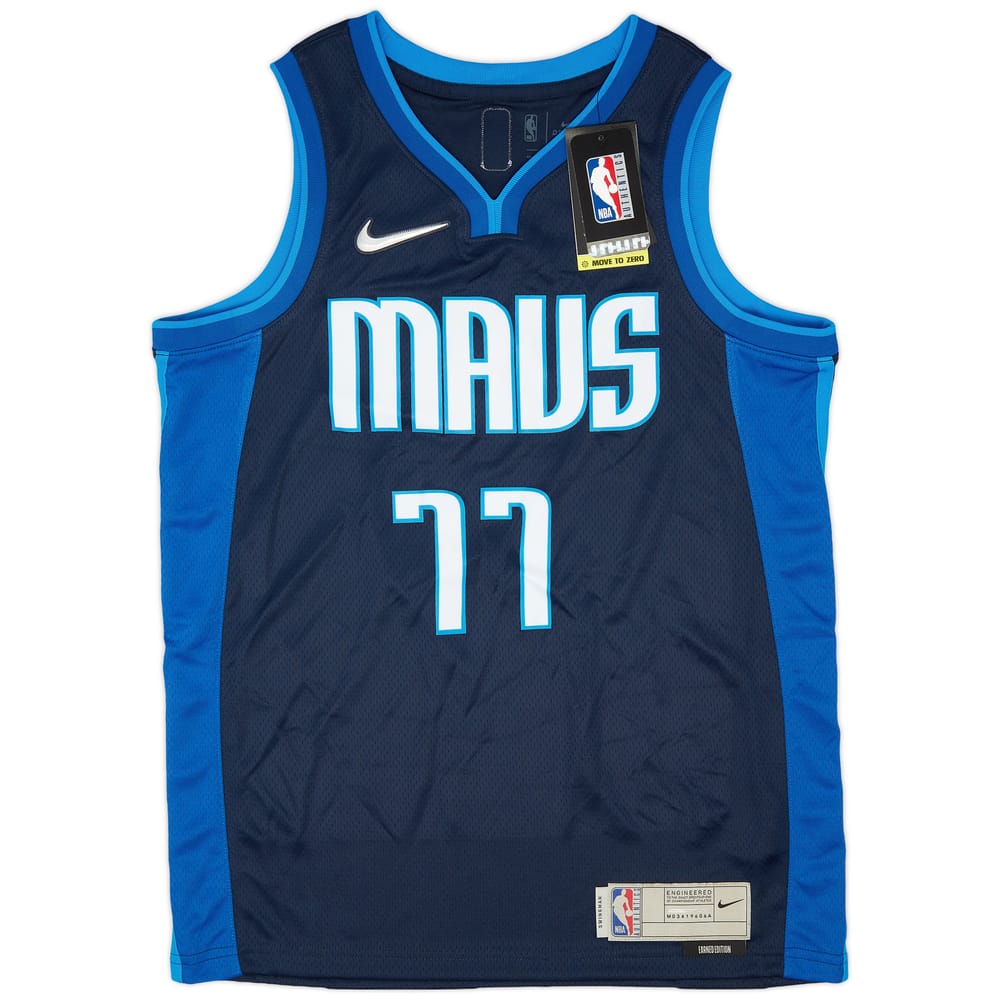 2020-21 Dallas Mavericks Doncic #77 Nike Swingman Alternate Jersey (M)