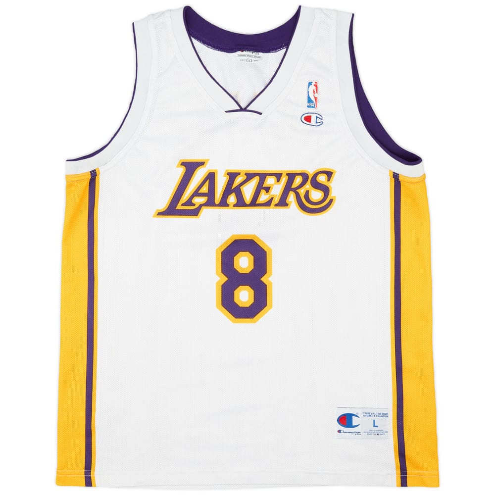 2002-06 LA Lakers Bryant #8 Champion Alternate Jersey (Very Good) L