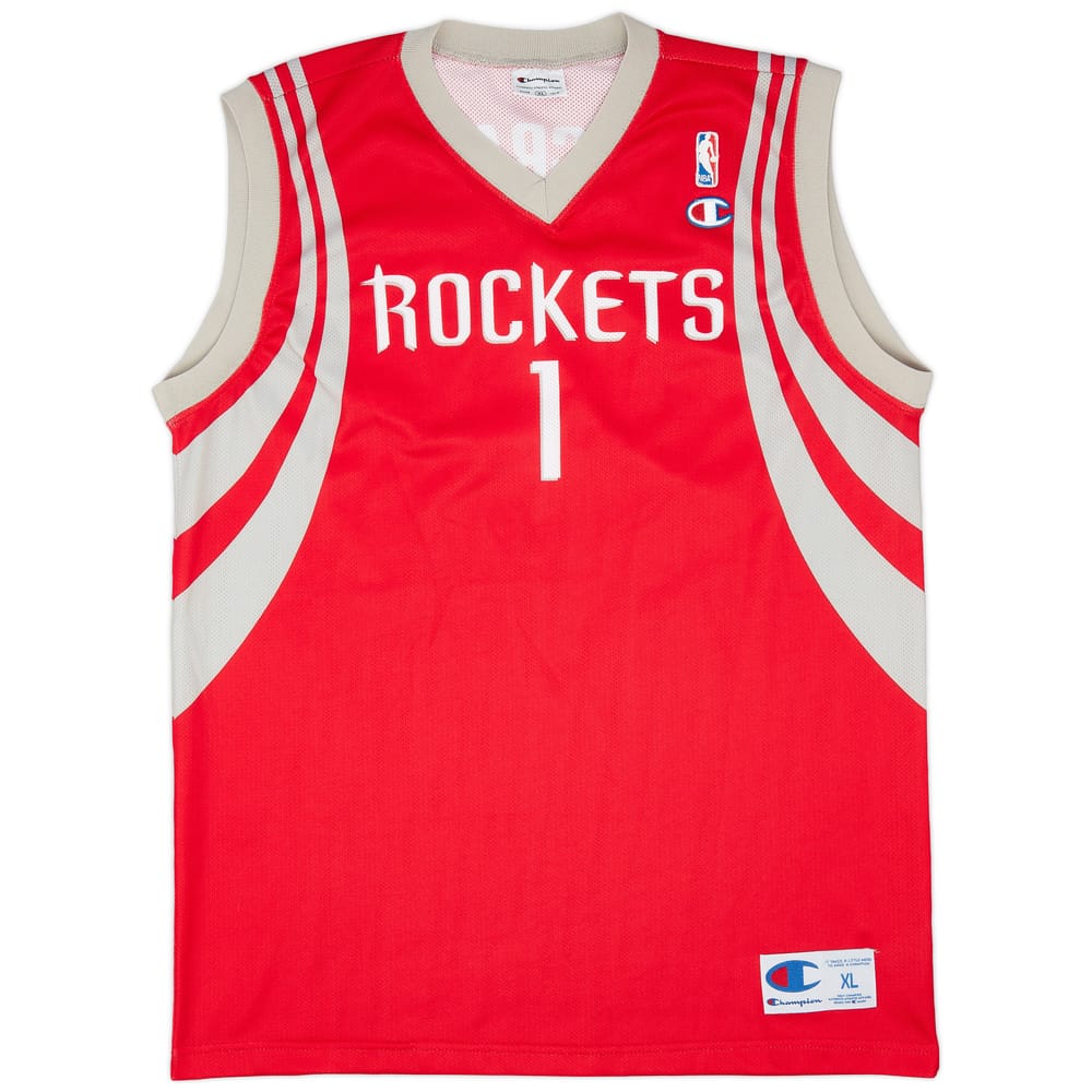 2004-10 Houston Rockets McGrady #1 Champion Away Jersey (Excellent) XL