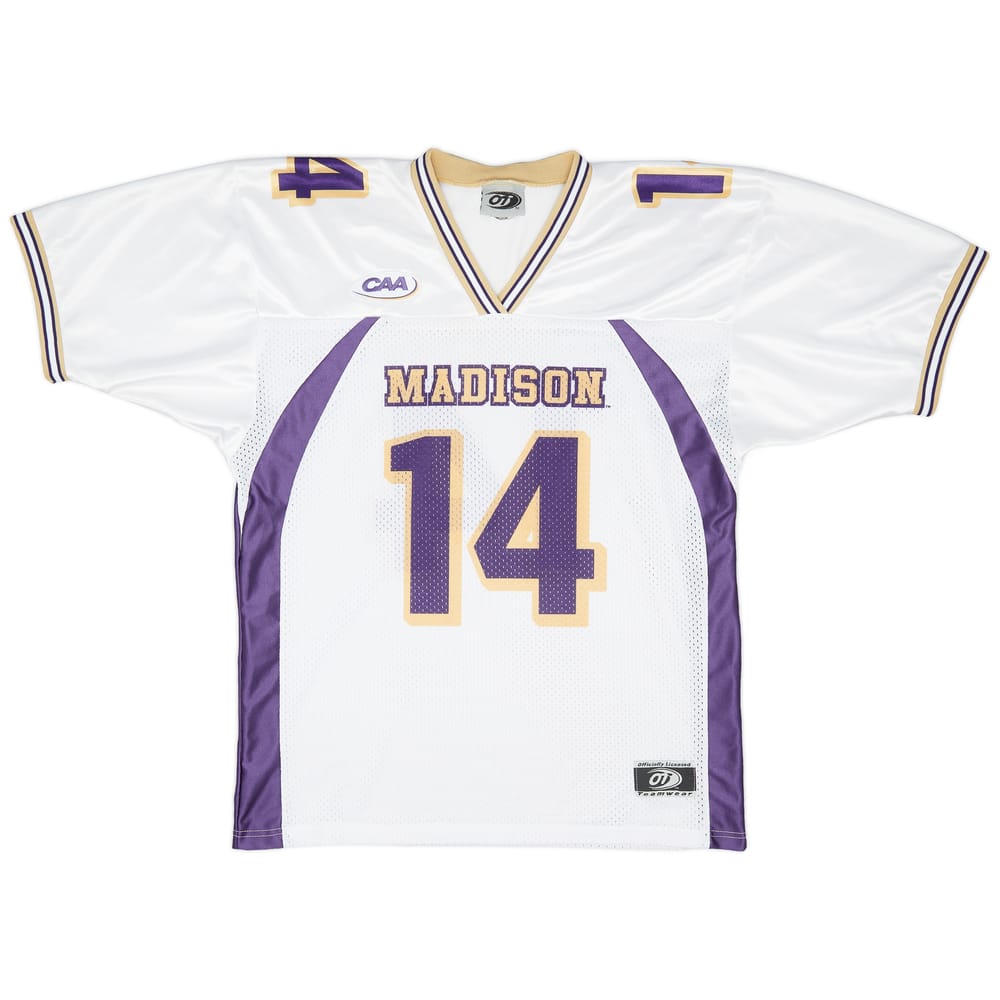 2011 James Madison Dukes #14 OT Sports Away Jersey (Excellent) M