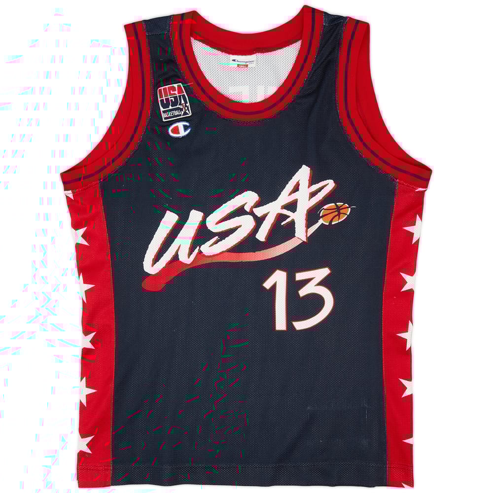 1996-99 USA O'Neal #13 Champion Away Jersey (Very Good) S