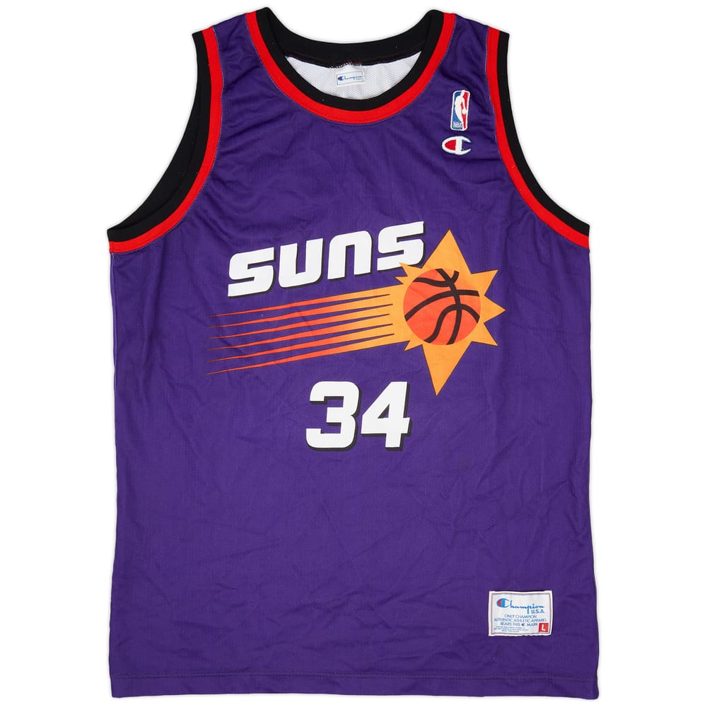 1992-96 Phoenix Suns Barkley #34 Champion Away Jersey (Excellent) L