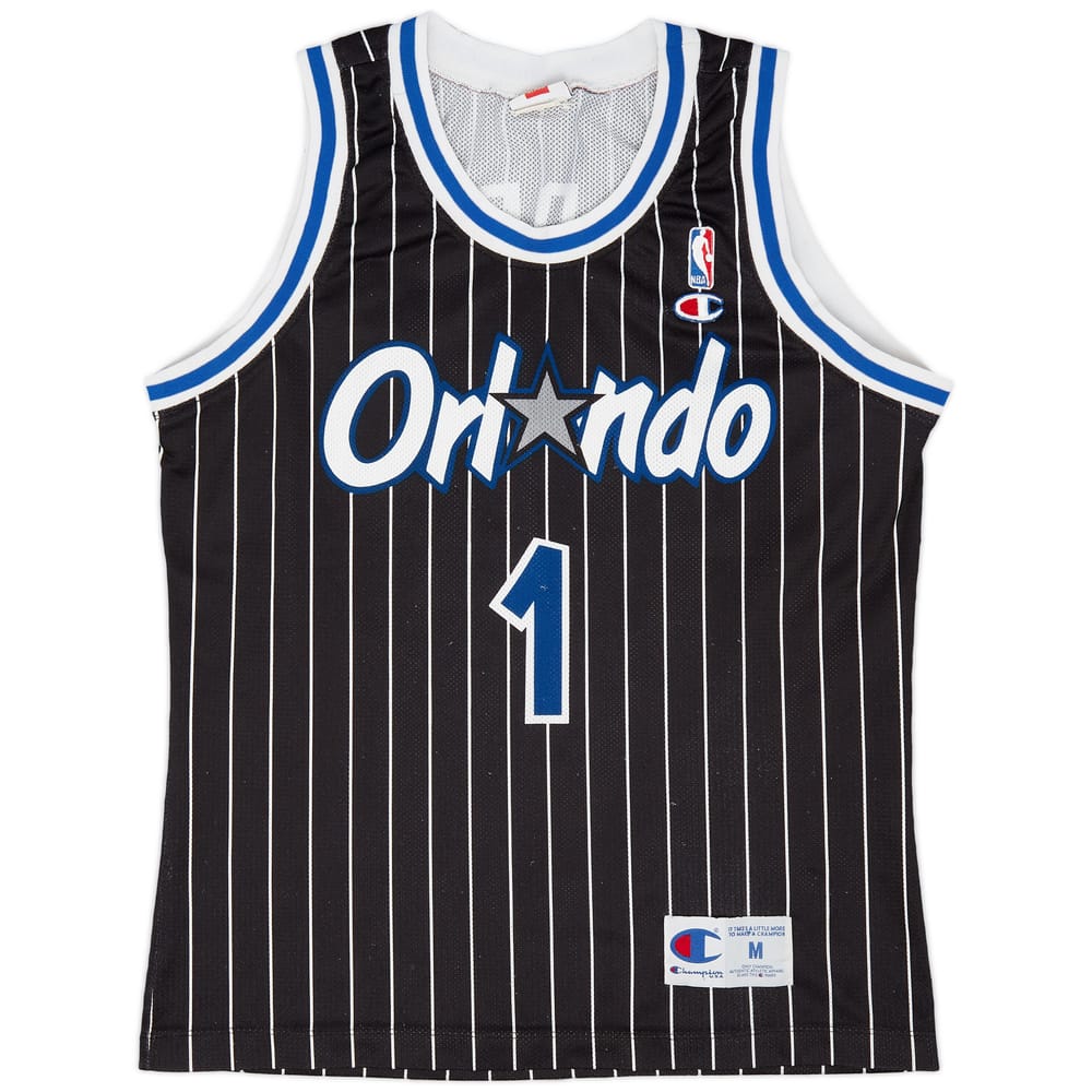 1993-94 Orlando Magic Hardaway #1 Champion Away Jersey (Very Good) M