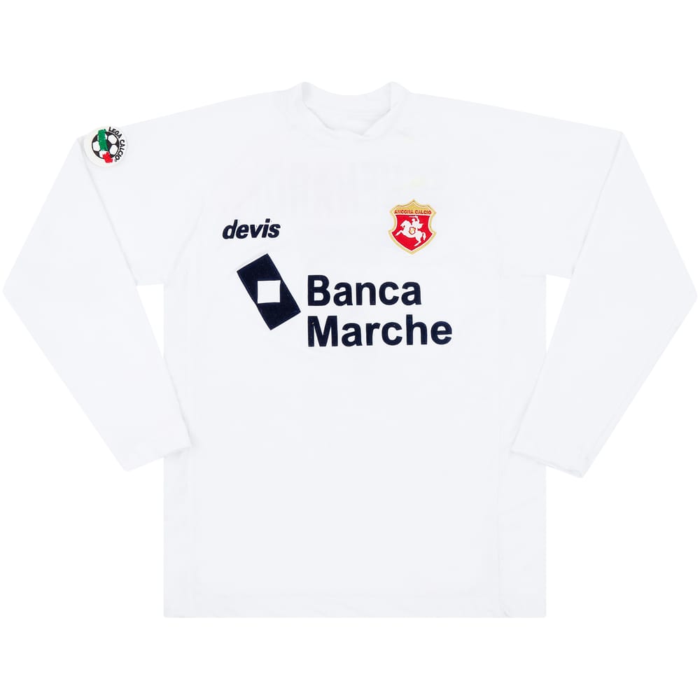 2002-03 Ancona Match Worn Away L/S Shirt Schenardi #7 (v AC Milan)