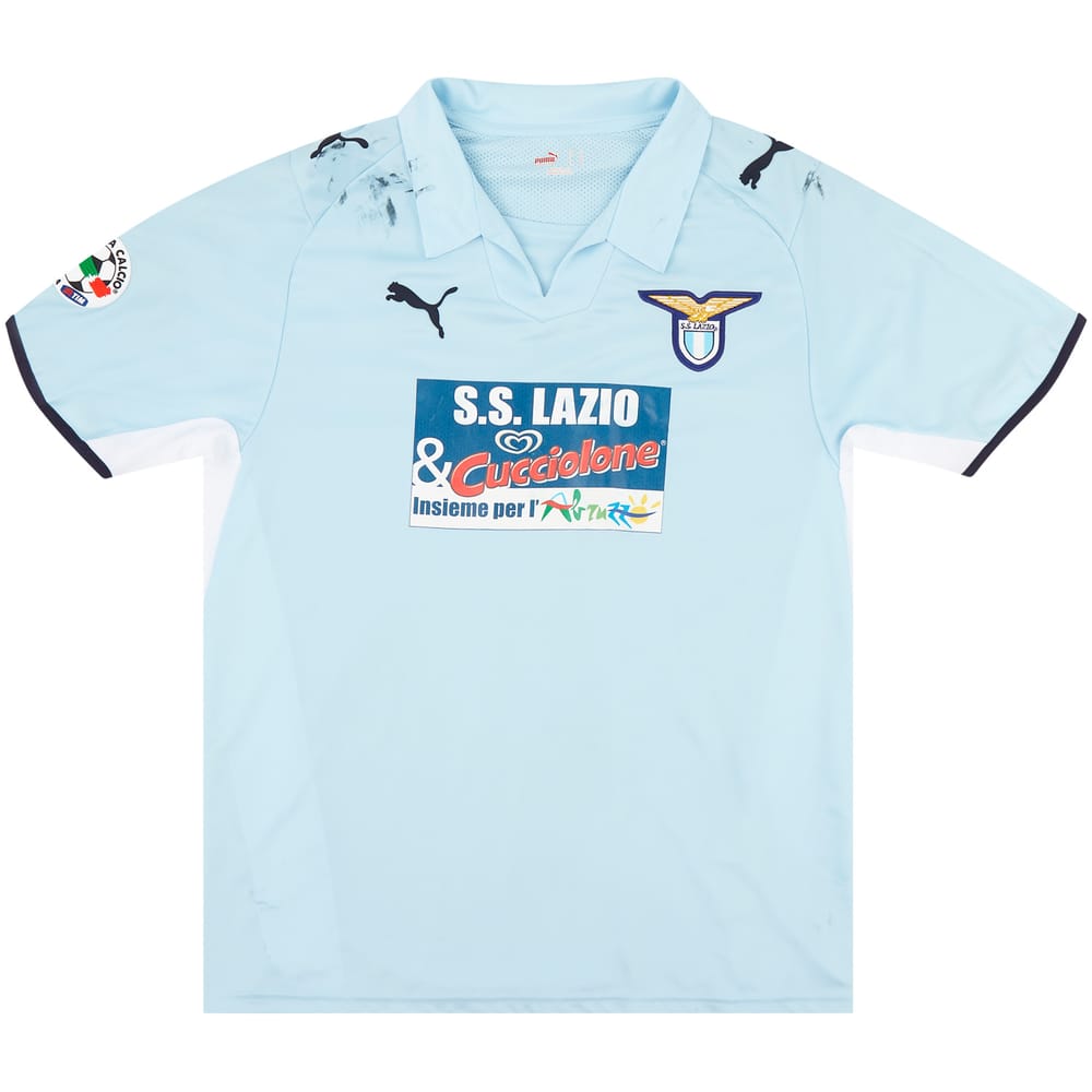 2008-09 Lazio Match Issue Home Shirt Rocchi #18