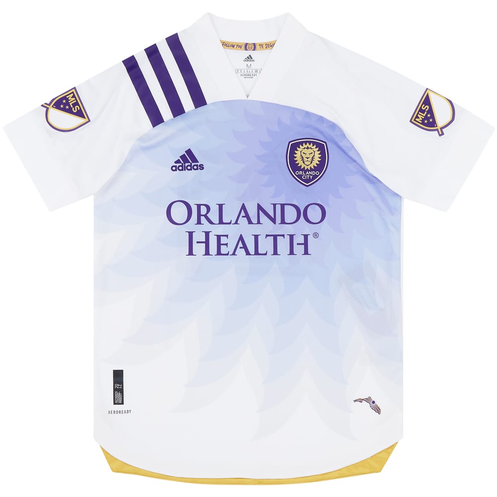 2021 Orlando City Match Worn Away Shirt Perea #21 (v Inter Miami)