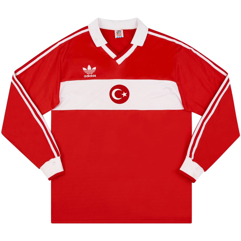 1991 Turkey U-21 Match Worn Away L/S Shirt #9 (Saglam) v England