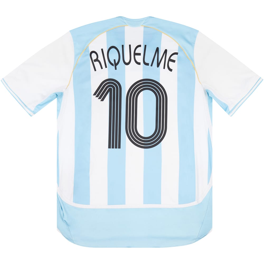 2005-07 Argentina Home Shirt Riquelme #10 (Very Good - 7/10)