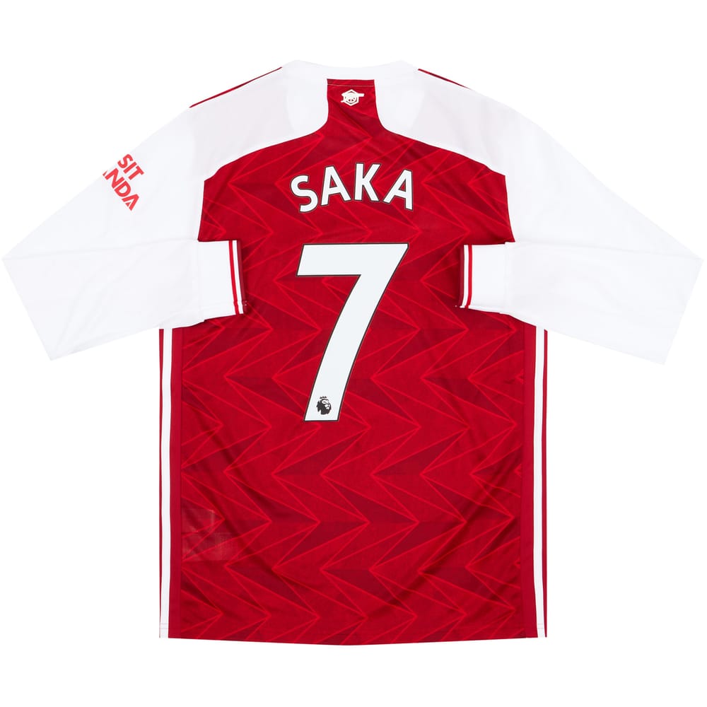 2020-21 Arsenal Home L/S Shirt Saka #7 - NEW