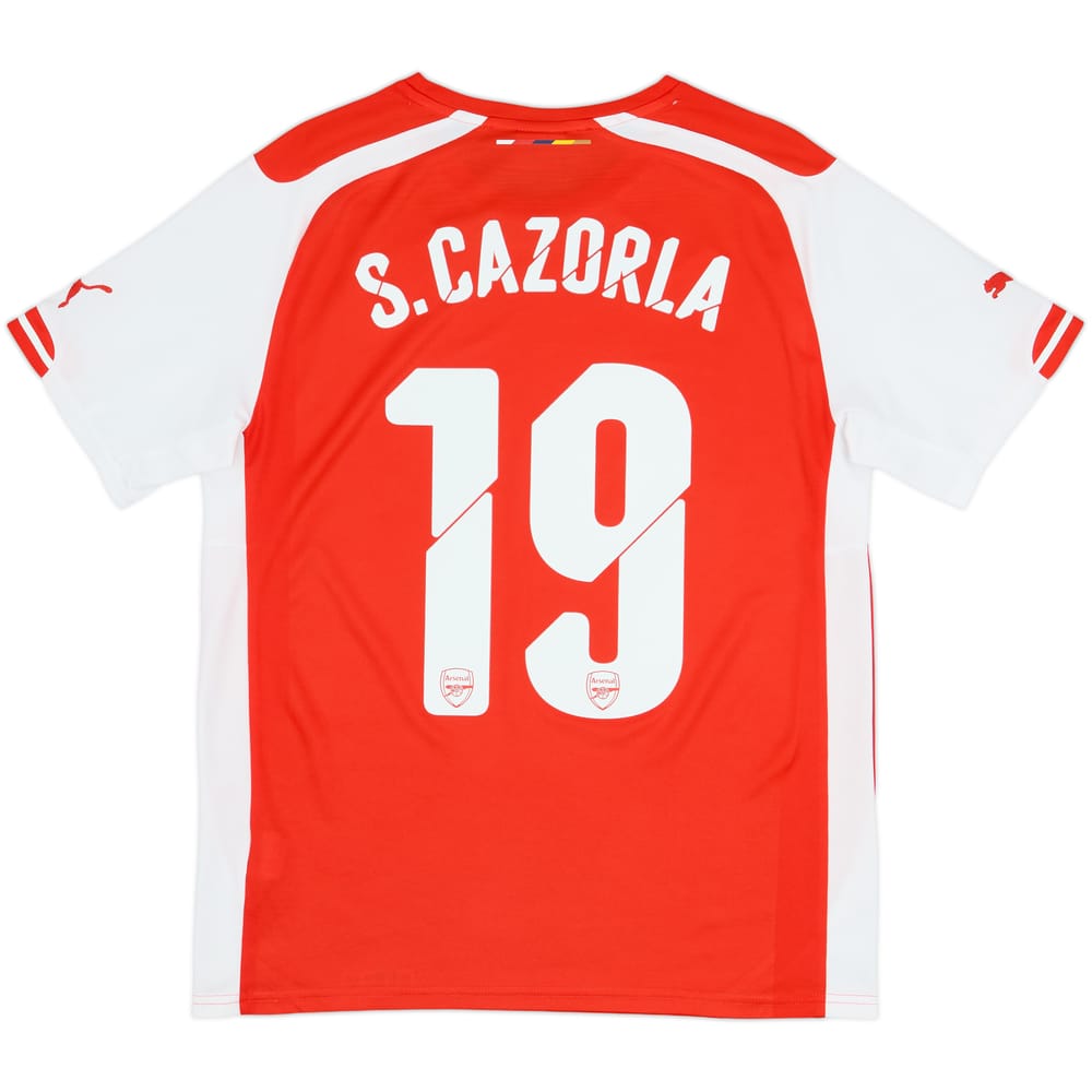 2014-15 Arsenal Home Shirt S.Cazorla #19