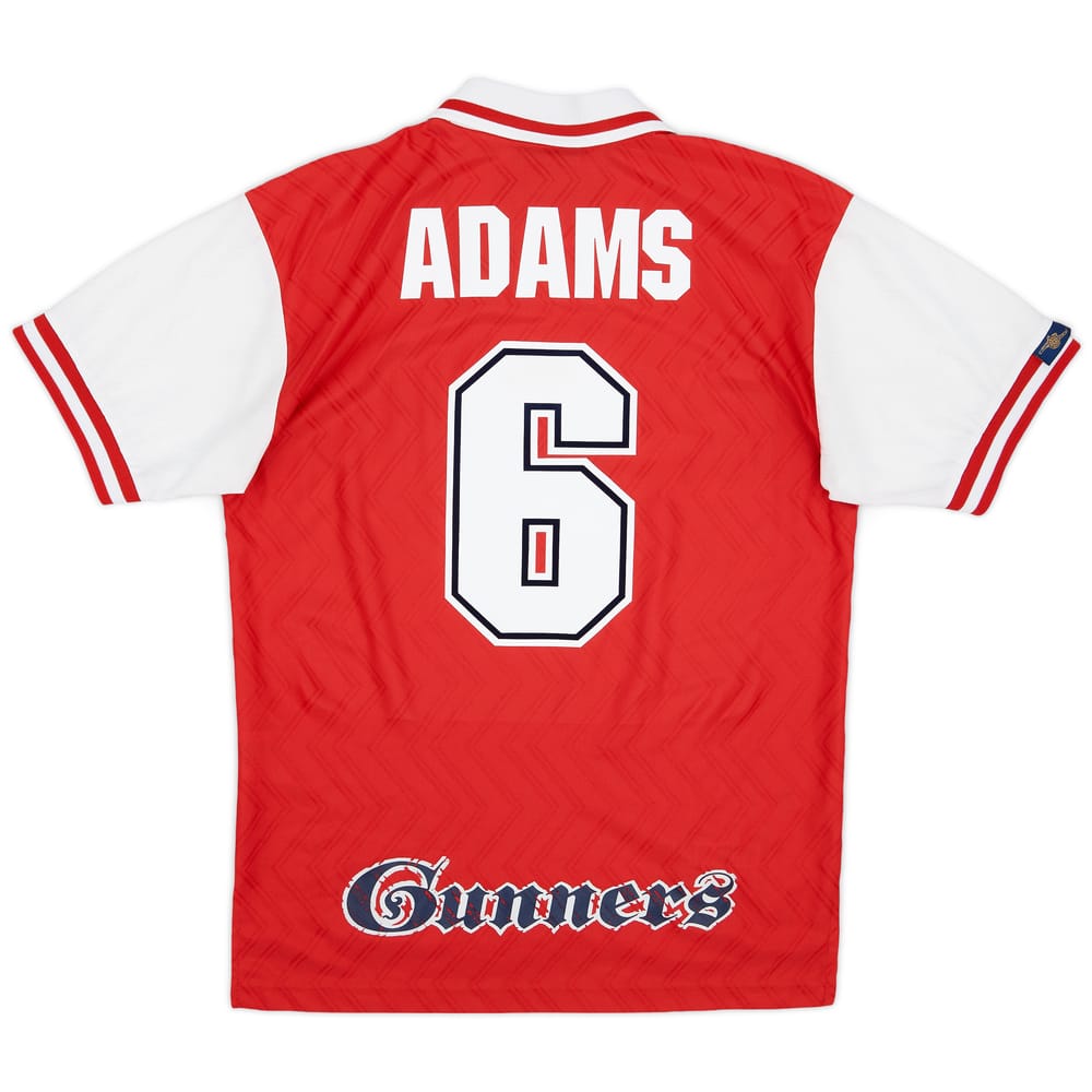 1996-98 Arsenal Home Shirt Adams #6 - 6/10 - (M)