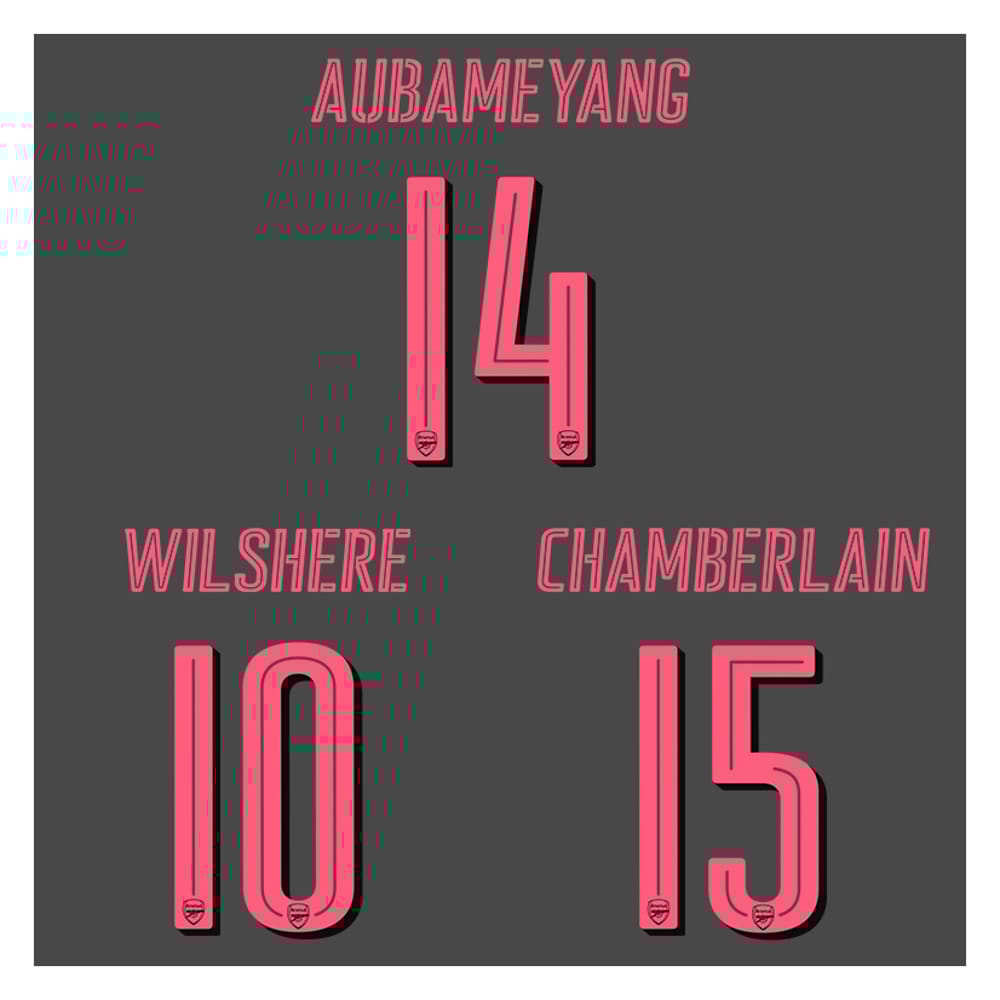 2017-18 Arsenal European Third Name Set