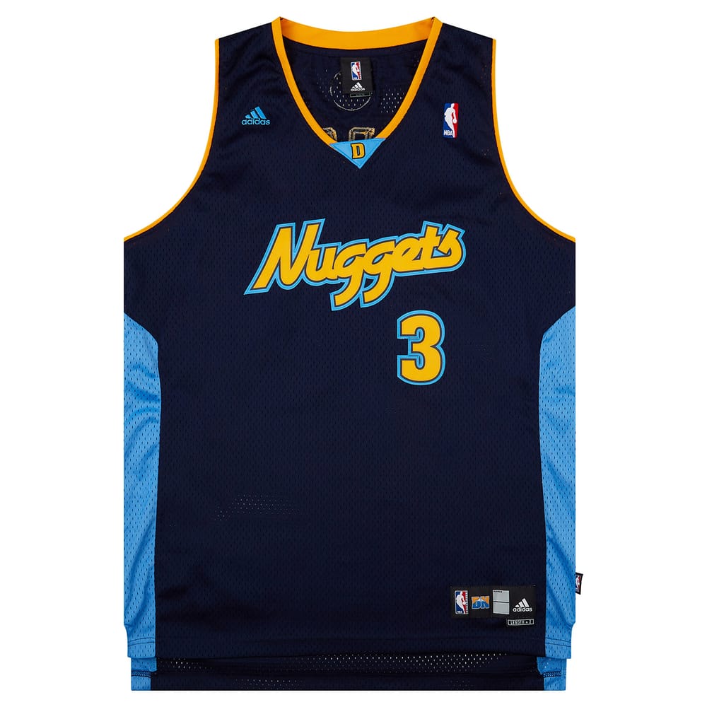 2006-08 Denver Nuggets Iverson #3 adidas Swingman Alternate Jersey (Excellent) XL