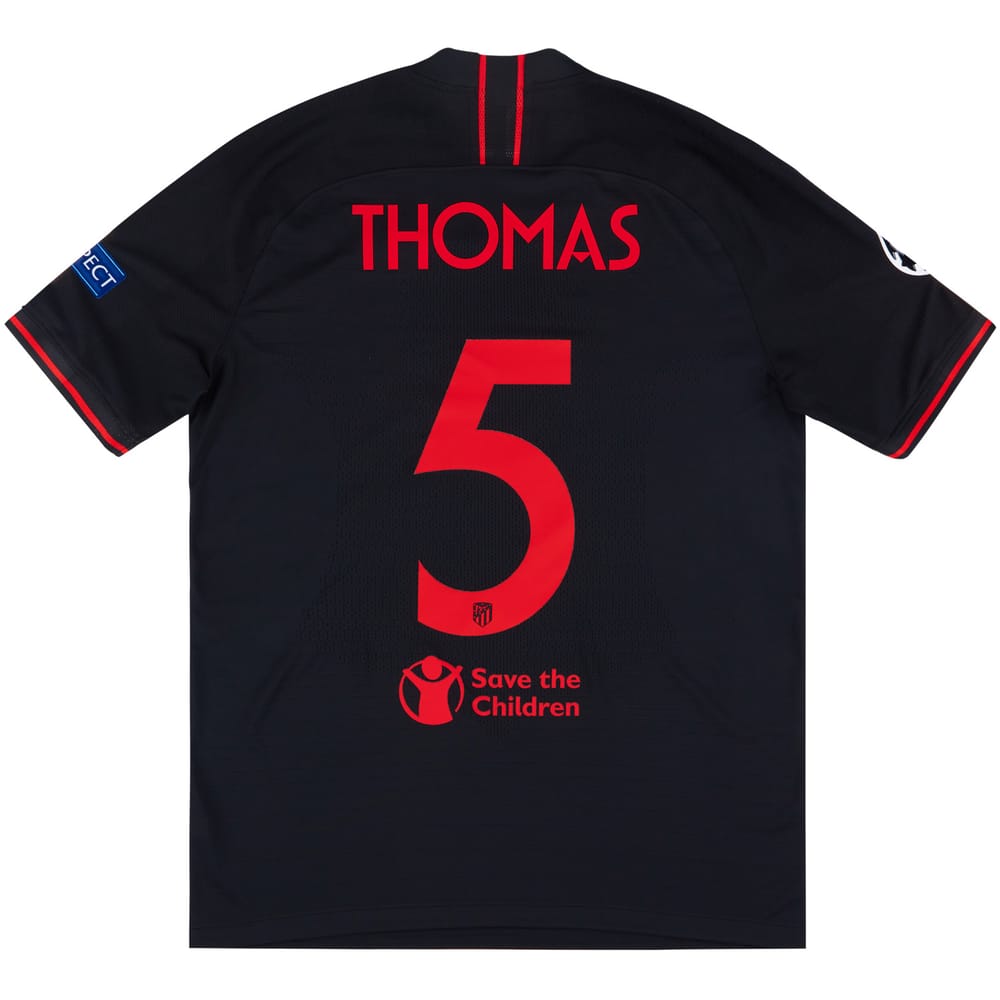 2019-20 Atletico Madrid Player Issue Vaporknit European Away Shirt Thomas #5