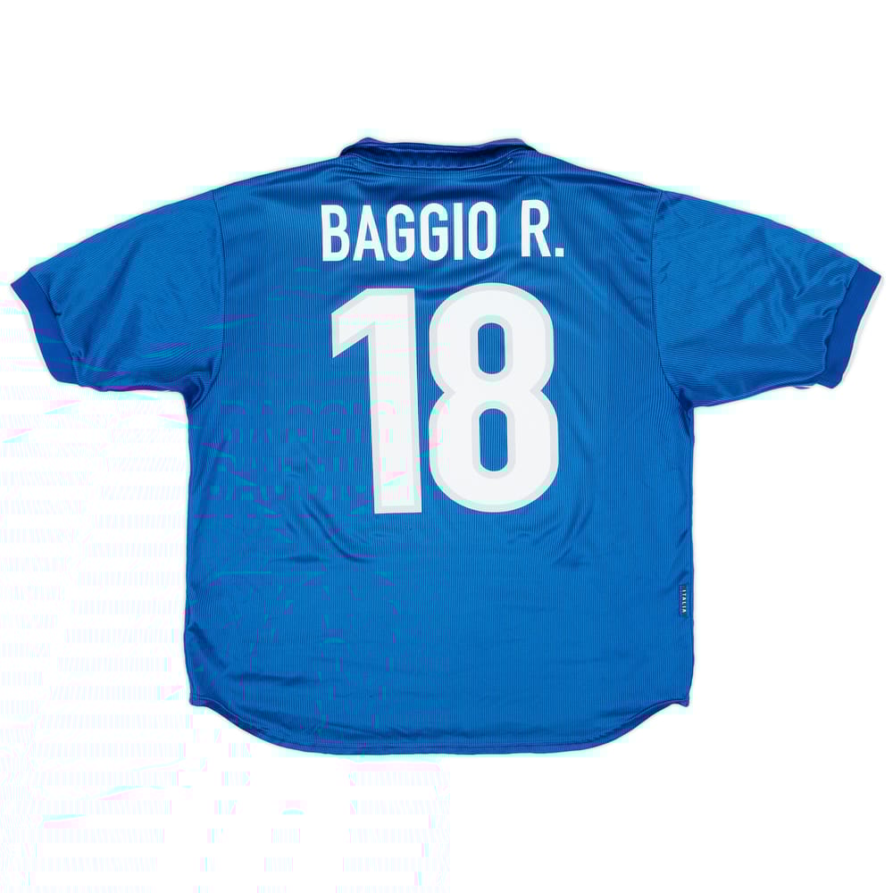 1997-98 Italy Home Shirt Baggio #18 - 7/10 - (XL)