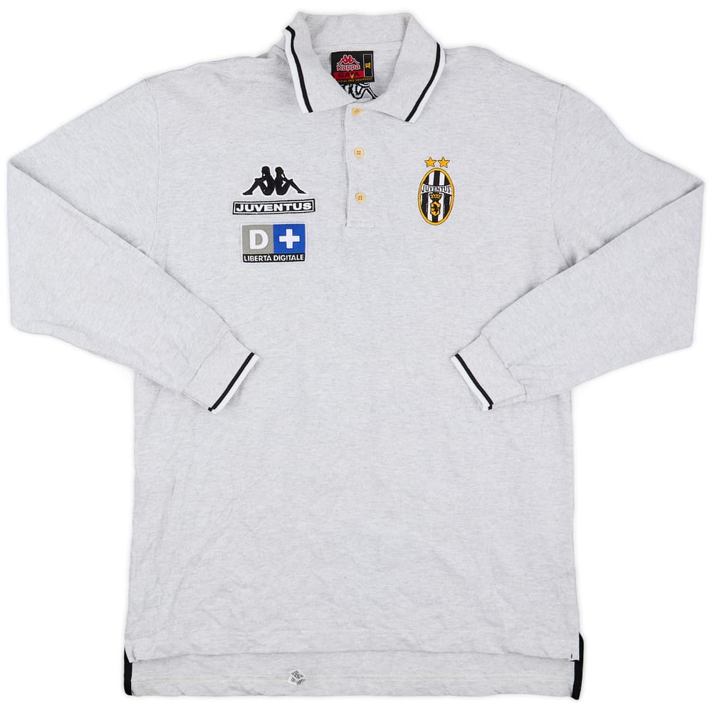 1999-00 Juventus Kappa Polo L/S Shirt - 9/10 - (XL)