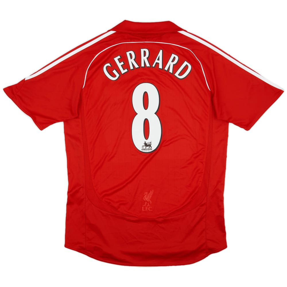 2006-08 Liverpool Home Shirt Gerrard #8 - 5/10 - (M)