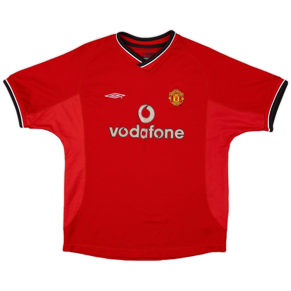 2000-02 Manchester United Home Shirt - 7/10 - (L.Boys)