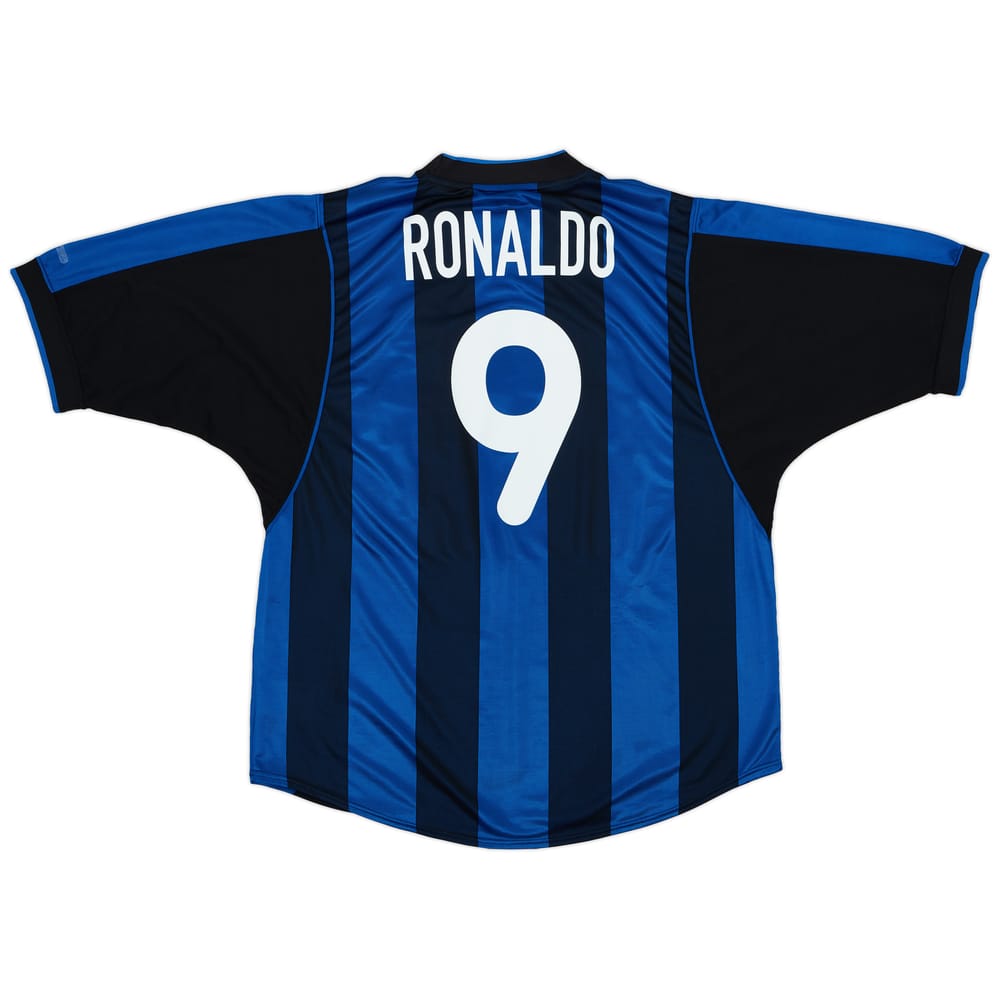 2000-01 Inter Milan Home Shirt Ronaldo #9 - 8/10 - (XL)