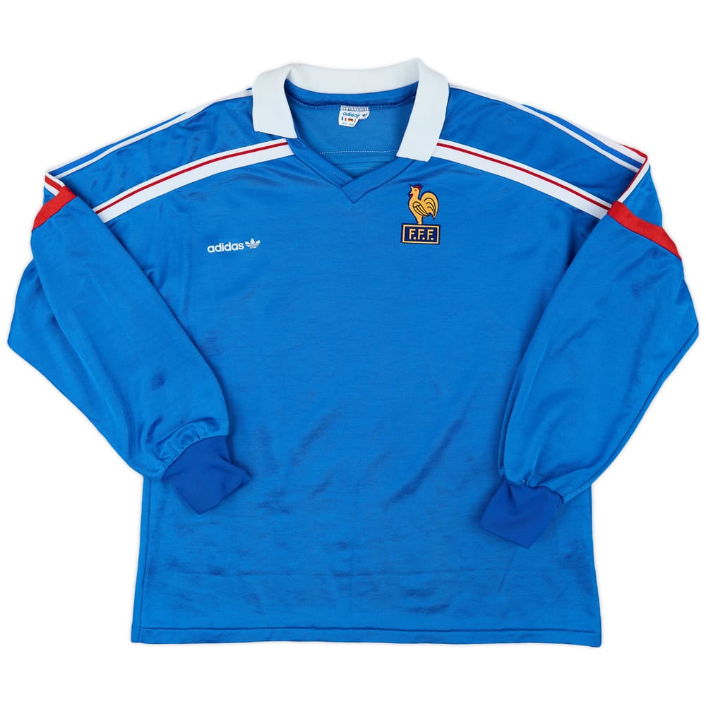 1985-90 France Home L/S Shirt - 10/10 - (L)