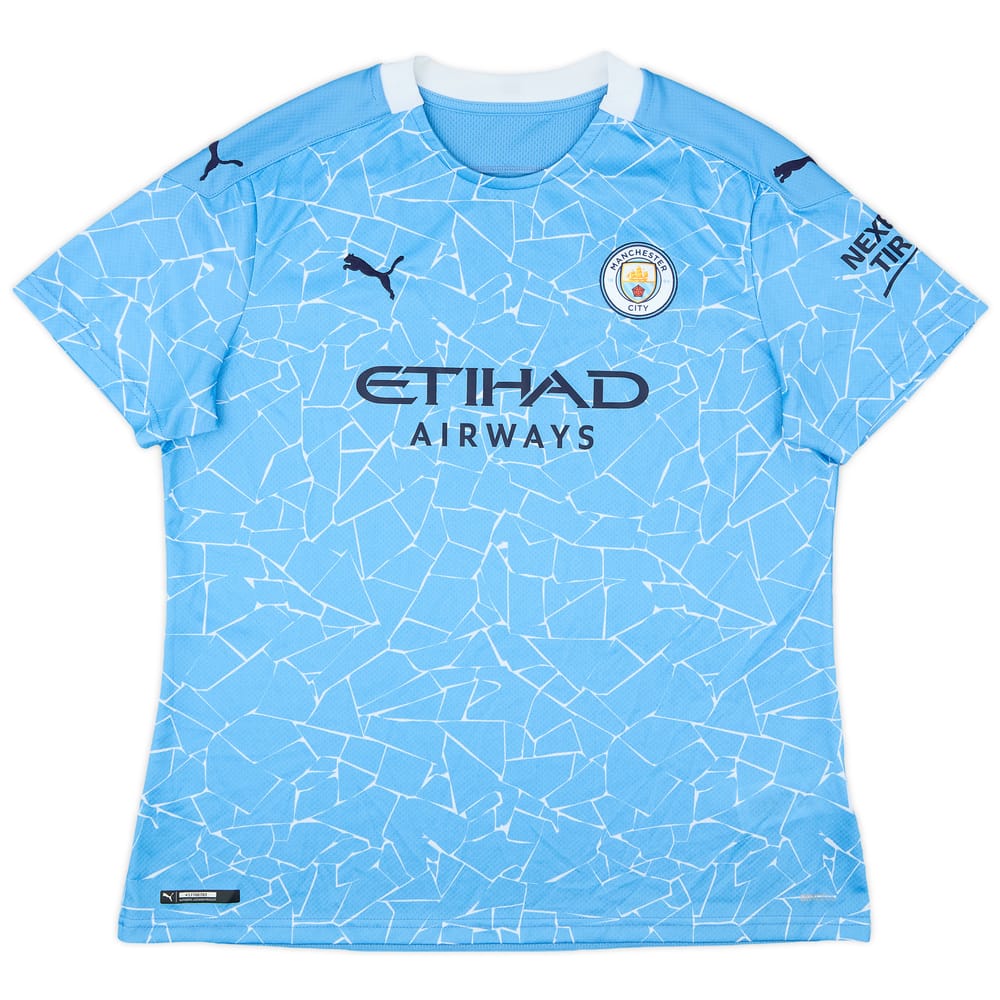 2020-21 Manchester City Home Shirt - 9/10 - (Women's XL)