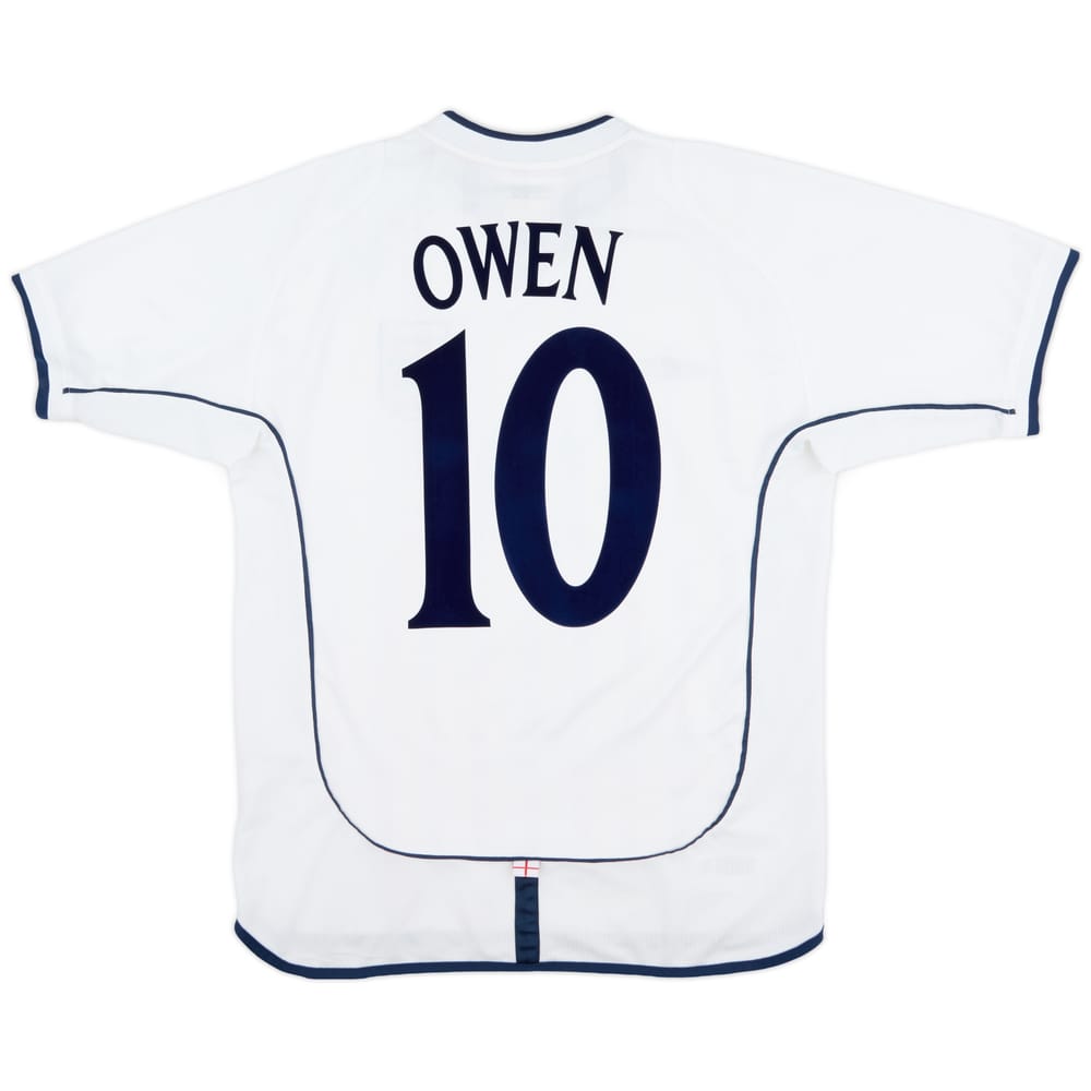 2001-03 England Home Shirt Owen #10 - 7/10 - (M)