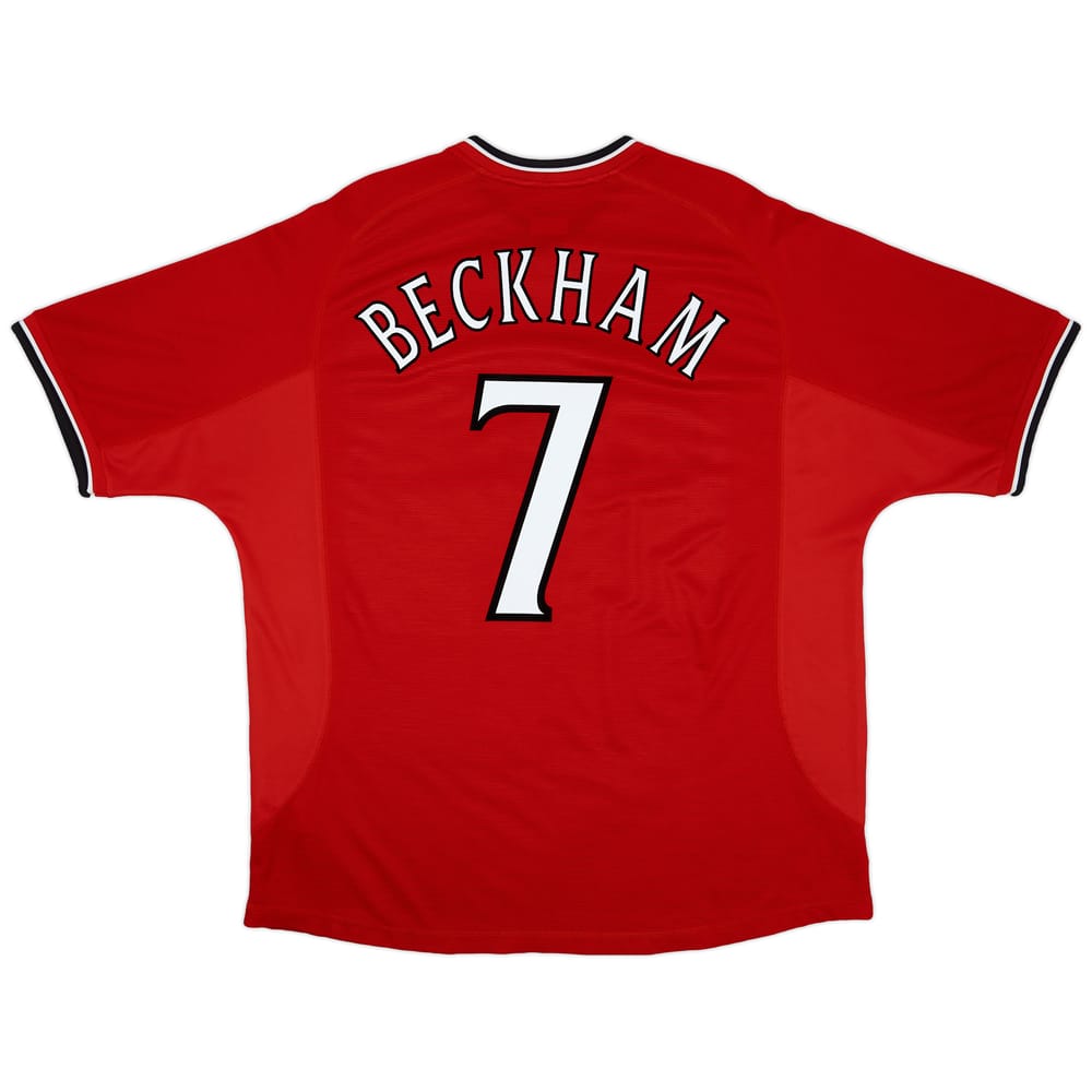 2000-02 Manchester United Home Shirt Beckham #7 - 6/10 - (XXL)