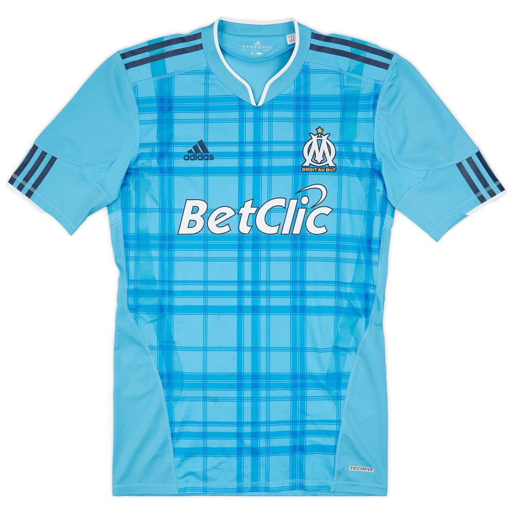 2010-11 Olympique Marseille Player Issue TechFit Away Shirt - 7/10 - (XL)