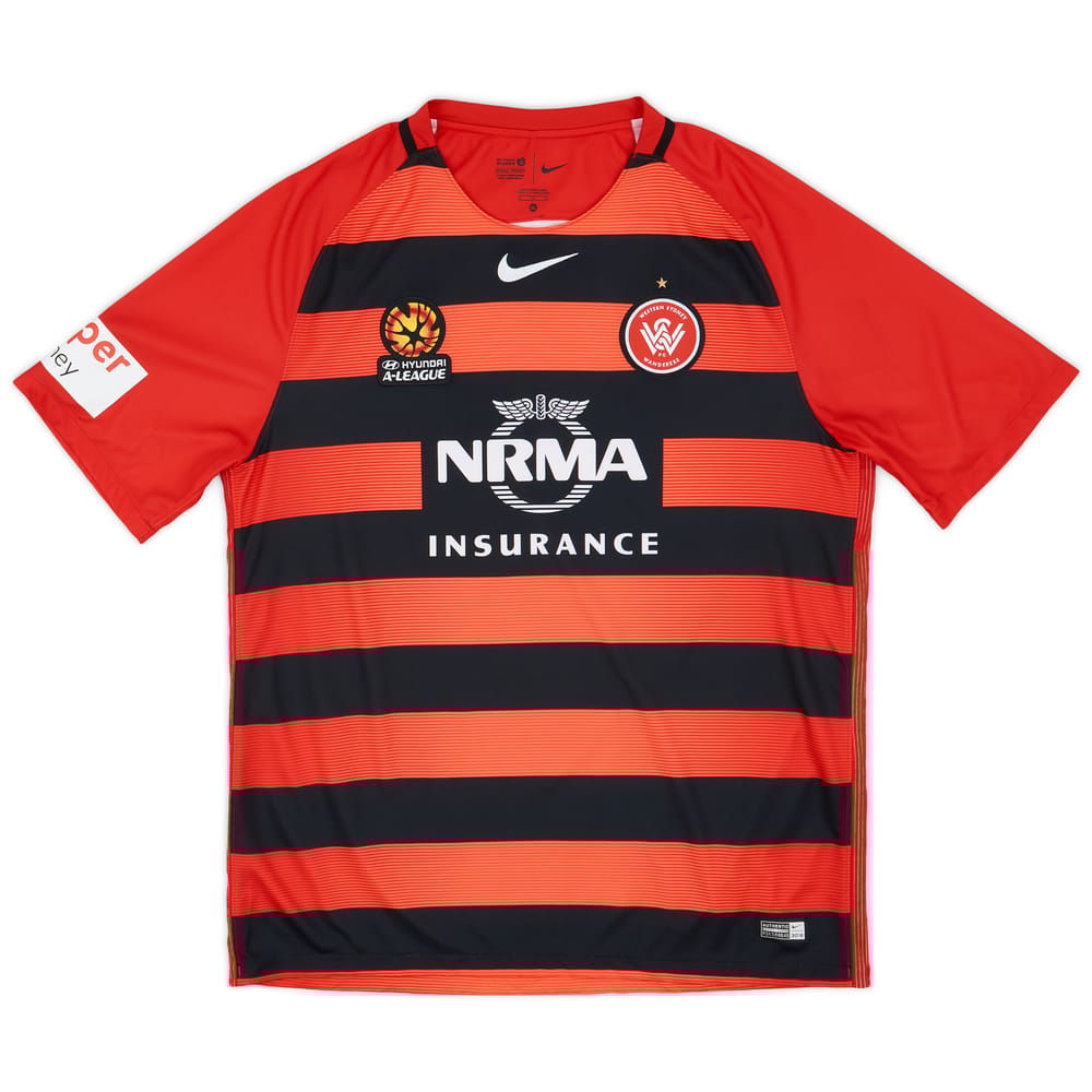 2016-17 Western Sydney Wanderers Home Shirt - 8/10 - (XL)