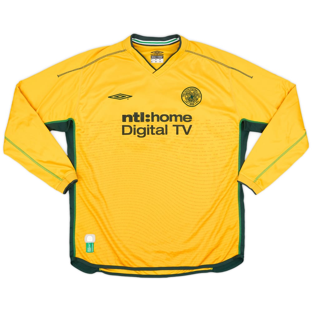 2002-03 Celtic Away L/S Shirt #23 - 8/10 - (XL)