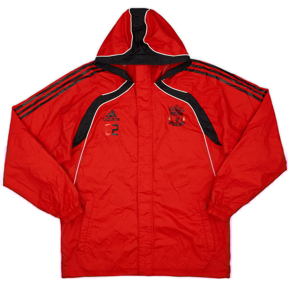 2010-11 Liverpool adidas Player Issue Hooded Rain Jacket #62 - 5/10 - (L/XL)