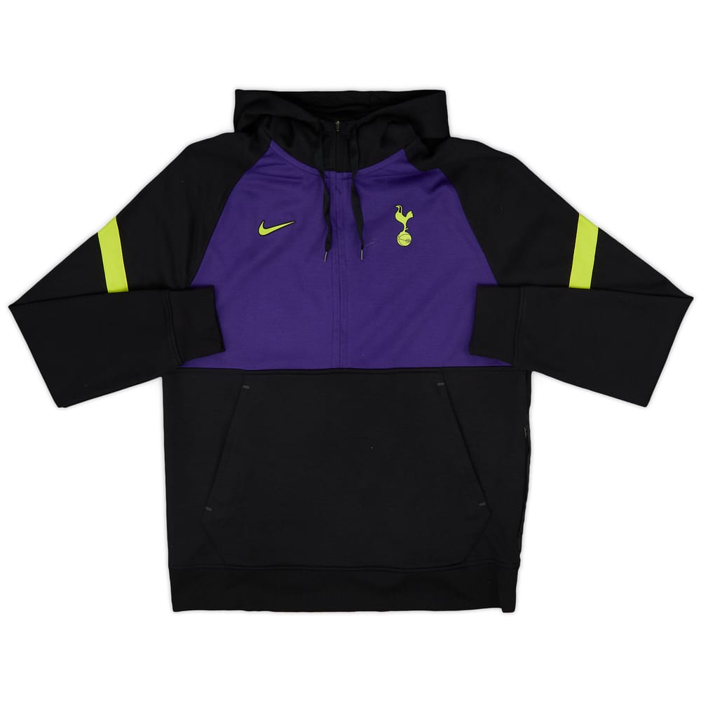 2021-22 Tottenham Nike 1/2 Zip Hooded Track Jacket - 9/10 - (L)