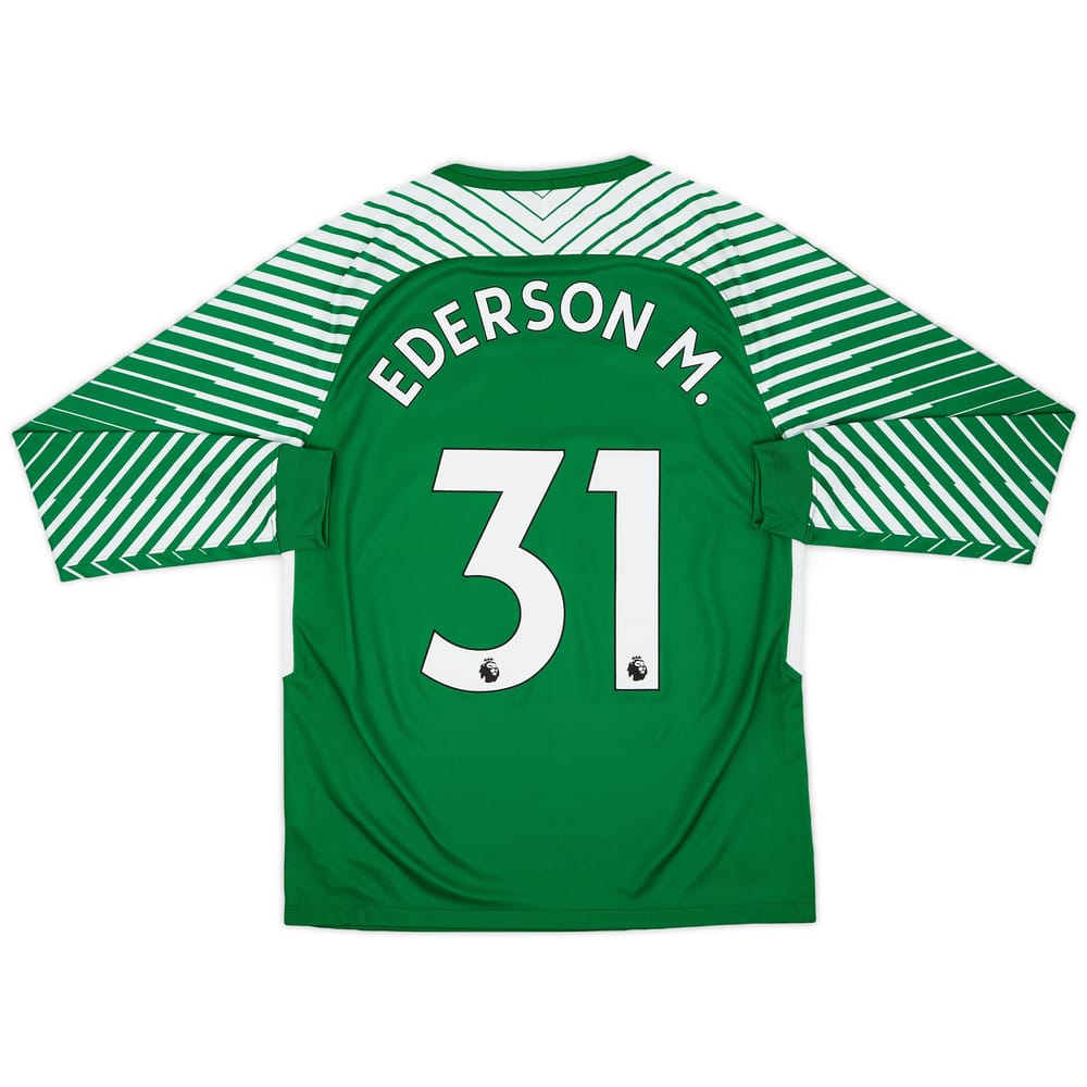 2017-18 Manchester City GK Shirt Ederson.M. #31 - 8/10 - (M)