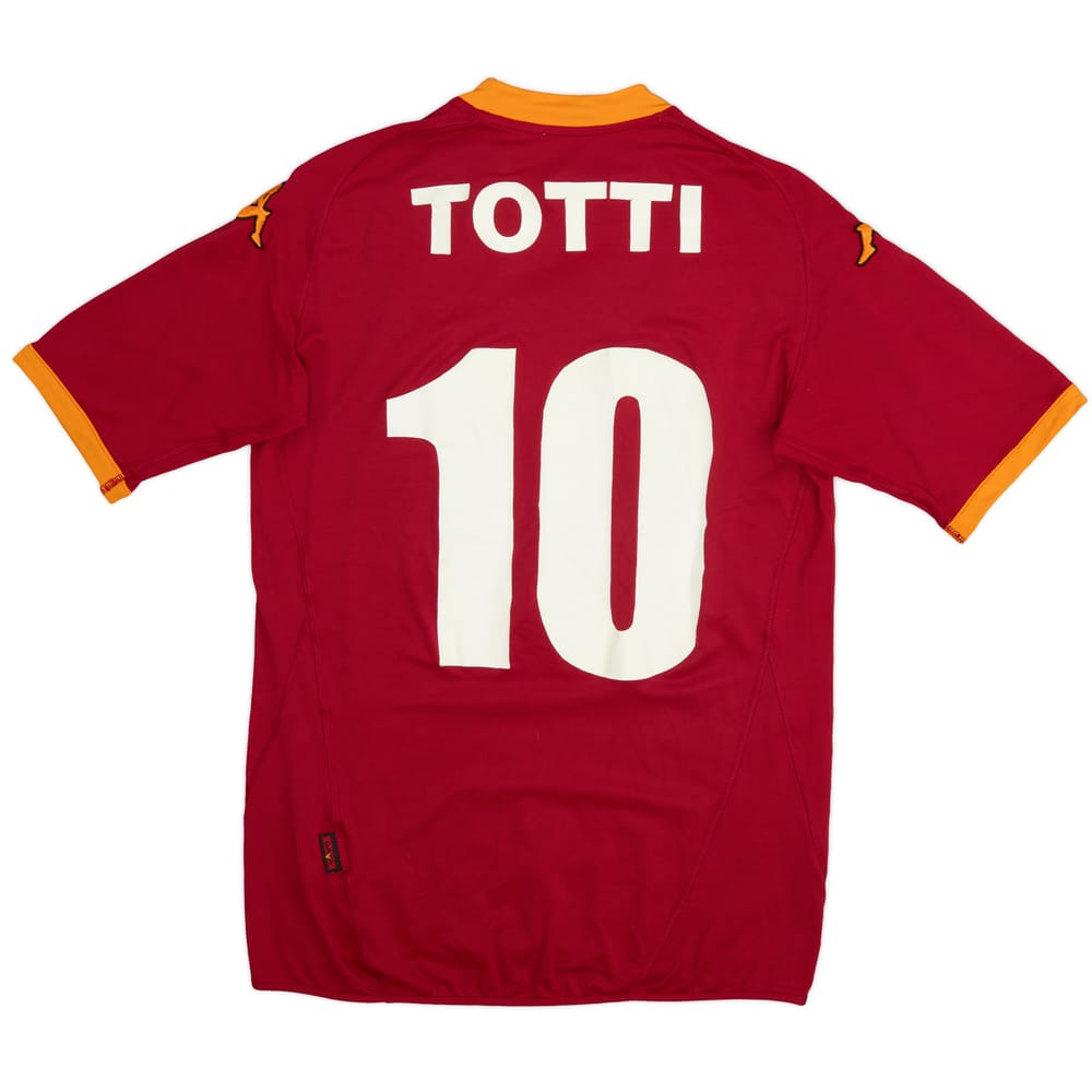 2007-08 Roma Home Shirt Totti #10 - 7/10 - (M)
